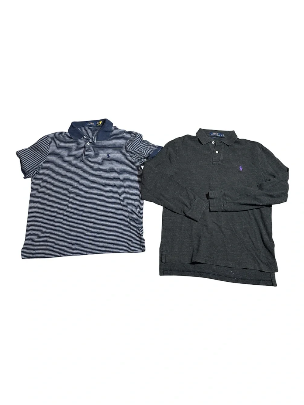 Polo Ralph Lauren LOT OF 2 Long Sleeve Polo Shirt & Polo Shirt Medium